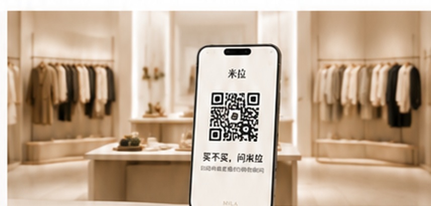 品牌门店中的米拉到店二维码体验